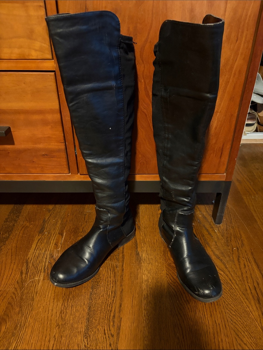 Unisa Black Over-the-Knee Riding Boots